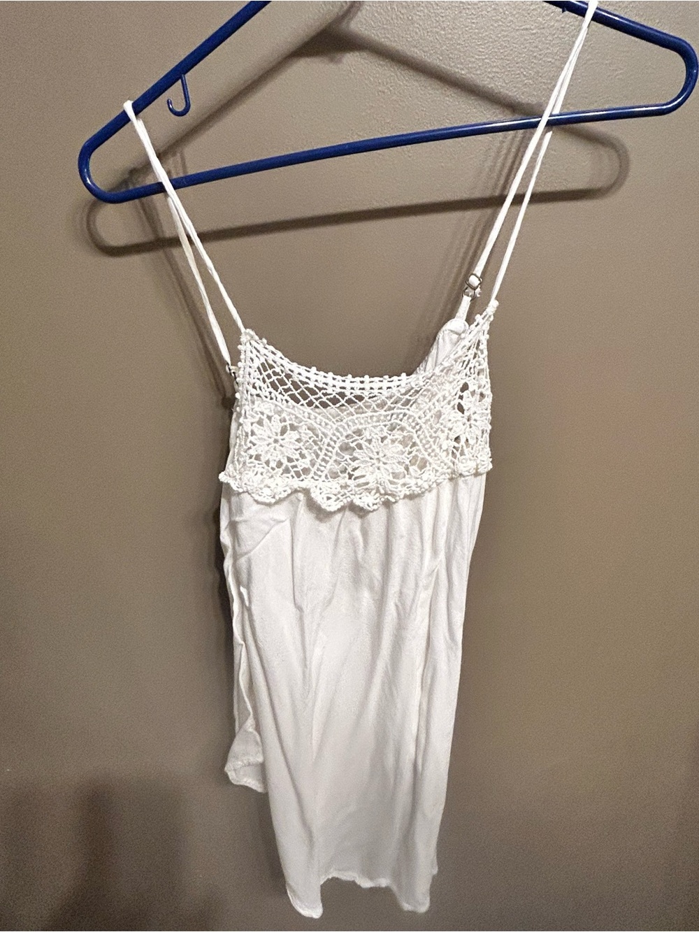 Maurices White Crochet-Trim Camisole